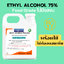 ETHYL ALCOHOL 75% Food Grade ไม่มีรสขม ไม่มีสี พร้อมใช้ ของเหลวใส ขนาด 1000ml.