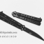 มีดบาลีซอง Balisong มีดควง มีดปีกผีเสื้อ สีดำ ขนาด 8.5 นิ้ว BLA039 ไม่มีคลิปเหน็บ