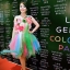 พร้อมเช่า ชุดแฟนซี เช่า 500 ชุดราตรีสั้น ดอกไม้หลากสี กระโปรงสายรุ้ง