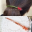 Aznavour กิ๊บติดผมเซลลูโลสโบว์ขนาดใหญ่ 11 cm.( Peach )
