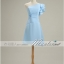 sale พร้อมส่ง ชุดราตรีสั้น สีฟ้าอ่อน ชุดเพื่อนเจ้าสาว Blue-001F