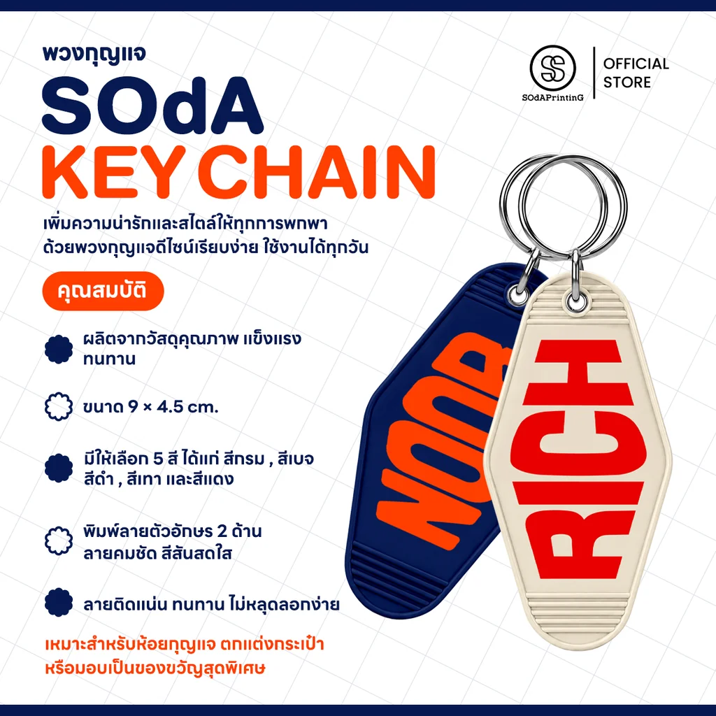 SOdA Key Chain พวงกุญแจ | รหัส UKA00001-UKA00016 #SOdAkeychain #SOdAPrintinG SOdA Key Chain พวงกุญแจ | รหัส UKA00001-UKA00016 #SOdAkeychain #SOdAPrintinG
