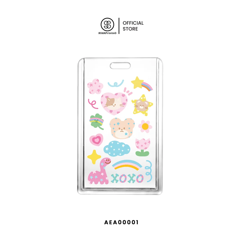 กรอบป้ายห้อยคอ Acrylic ID Card รหัส AEA00001-AEA00008 #กรอบป้ายห้อยคอ #SOdAPrintinG