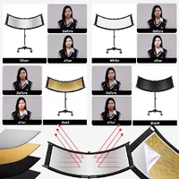 U-Shaped Curved Reflector แผ่นสะท้อนแสงตัว U 4 in 1 รีเฟคเตอร์สะท้อนแสง อุปกรณ์จัดแสงสตูดิโอ ถ่ายรูปวีดีโอบุคคล U-Shaped Curved Reflector แผ่นสะท้อนแสงตัว U 4 in 1 รีเฟคเตอร์สะท้อนแสง อุปกรณ์จัดแสงสตูดิโอ ถ่ายรูปวีดีโอบุคคล
