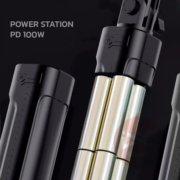 H100 Handle Grip Station PD100W type-C for LED Light สำหรับไฟLED พกพา image 2 H100 Handle Grip Station PD100W type-C for LED Light สำหรับไฟLED พกพา image 2