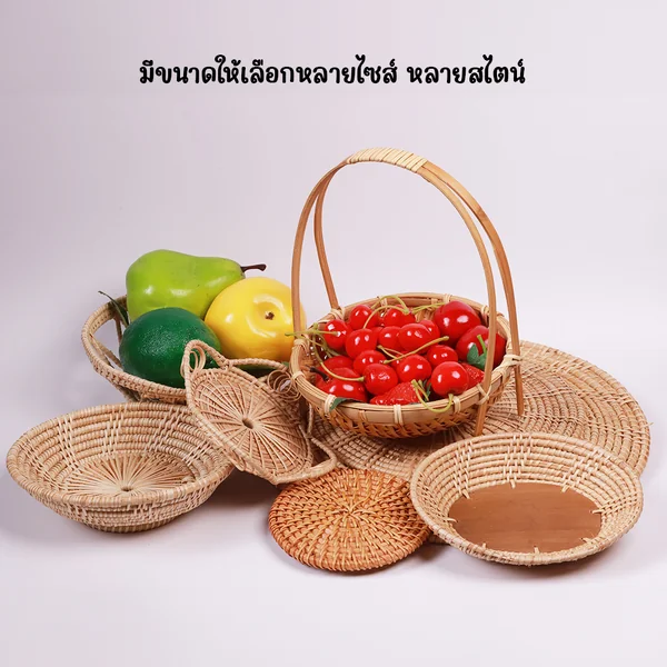 พร็อพตะกร้าหวายสาน (Rattan Basket Photo Props) งานฝีมือคุณภาพดี OTOP วัสดุจากธรรมชาติ ตกแต่งบ้าน คาเฟ่ image 3 พร็อพตะกร้าหวายสาน (Rattan Basket Photo Props) งานฝีมือคุณภาพดี OTOP วัสดุจากธรรมชาติ ตกแต่งบ้าน คาเฟ่ image 3