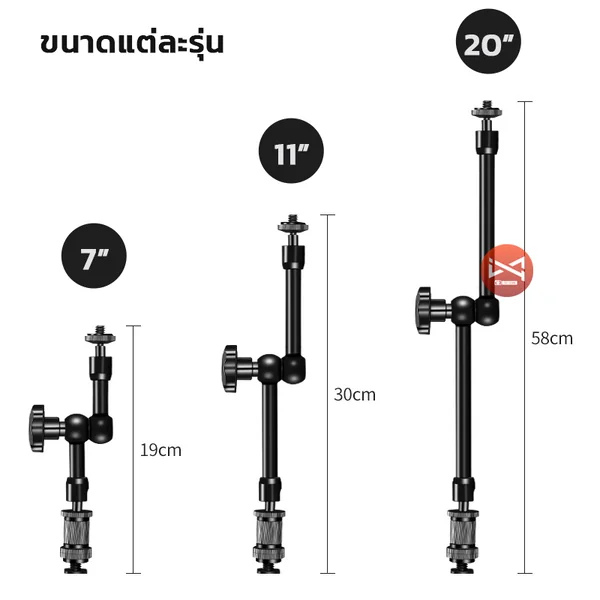 Magic Arm แขนยึดจับอเนกประสงค์ กล้อง ไมค์ จอมอนิเตอร์ ไฟLED อุปกรณ์เสริมช่างภาพ image 2 Magic Arm แขนยึดจับอเนกประสงค์ กล้อง ไมค์ จอมอนิเตอร์ ไฟLED อุปกรณ์เสริมช่างภาพ image 2