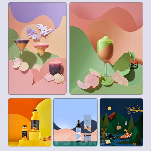 พร็อพกระดาษทรงโค้ง Paper Art Props พร็อพถ่ายรูปสินค้า ตกแต่งแท่นวางสินค้า ประกอบฉากถ่ายรูปสินค้า image 7 พร็อพกระดาษทรงโค้ง Paper Art Props พร็อพถ่ายรูปสินค้า ตกแต่งแท่นวางสินค้า ประกอบฉากถ่ายรูปสินค้า image 7
