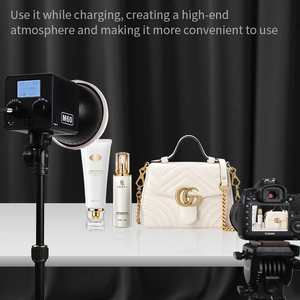 ไฟสตูดิโอ แบบพกพา 40W Bi-Color มีแบตในตัว Portable LED Video Light image 8