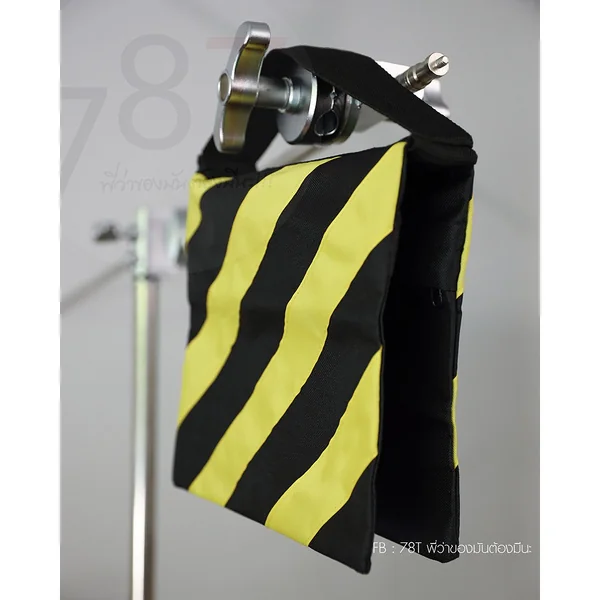 ถุงทรายถ่วงน้ำหนัก ซิพ 2ชั้น ถุงทรายถ่วงขาตั้งไฟสตูดิโอ Sandbag for light stand image 4
