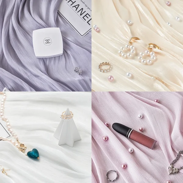พร็อพผ้าไหมมุก ฉากผ้าไหมมุก Ins Pearlescent Pleat ถ่ายรูปสินค้า เครื่องประดับ image 2 พร็อพผ้าไหมมุก ฉากผ้าไหมมุก Ins Pearlescent Pleat ถ่ายรูปสินค้า เครื่องประดับ image 2