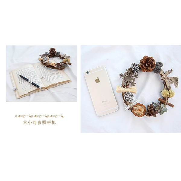 พร็อพถ่ายรูปมงกุฎดอกไม้แห้ง ธรรมชาติ กิ่งไม้ 🌿เซ็ตธรรมชาติ สินค้าพร้อมส่ง image 2
