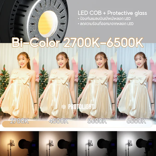 ไฟไลฟ์สด Protolight Creator 200BX รุ่นใหม่ มีแอพฯ มีกระจก ไฟสตูดิโอไลฟ์ Keylight ไฟต่อเนื่องถ่ายรูป VDO image 4 ไฟไลฟ์สด Protolight Creator 200BX รุ่นใหม่ มีแอพฯ มีกระจก ไฟสตูดิโอไลฟ์ Keylight ไฟต่อเนื่องถ่ายรูป VDO image 4