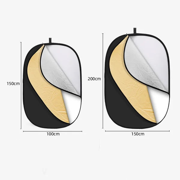 แผ่นสะท้อนแสง Reflector 5in1 ขนาดใหญ่ พับเก็บได้ Collapsible Reflector image 4 แผ่นสะท้อนแสง Reflector 5in1 ขนาดใหญ่ พับเก็บได้ Collapsible Reflector image 4