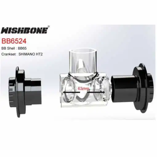บอตตอมแบร็คเก็ต WISHBONE BB65 Ceramic | เฟรม Look Zed Only | Shimano HT2 / SRAM GXP / Campagnolo EKAR | รองรับ BB65 Shell Standard