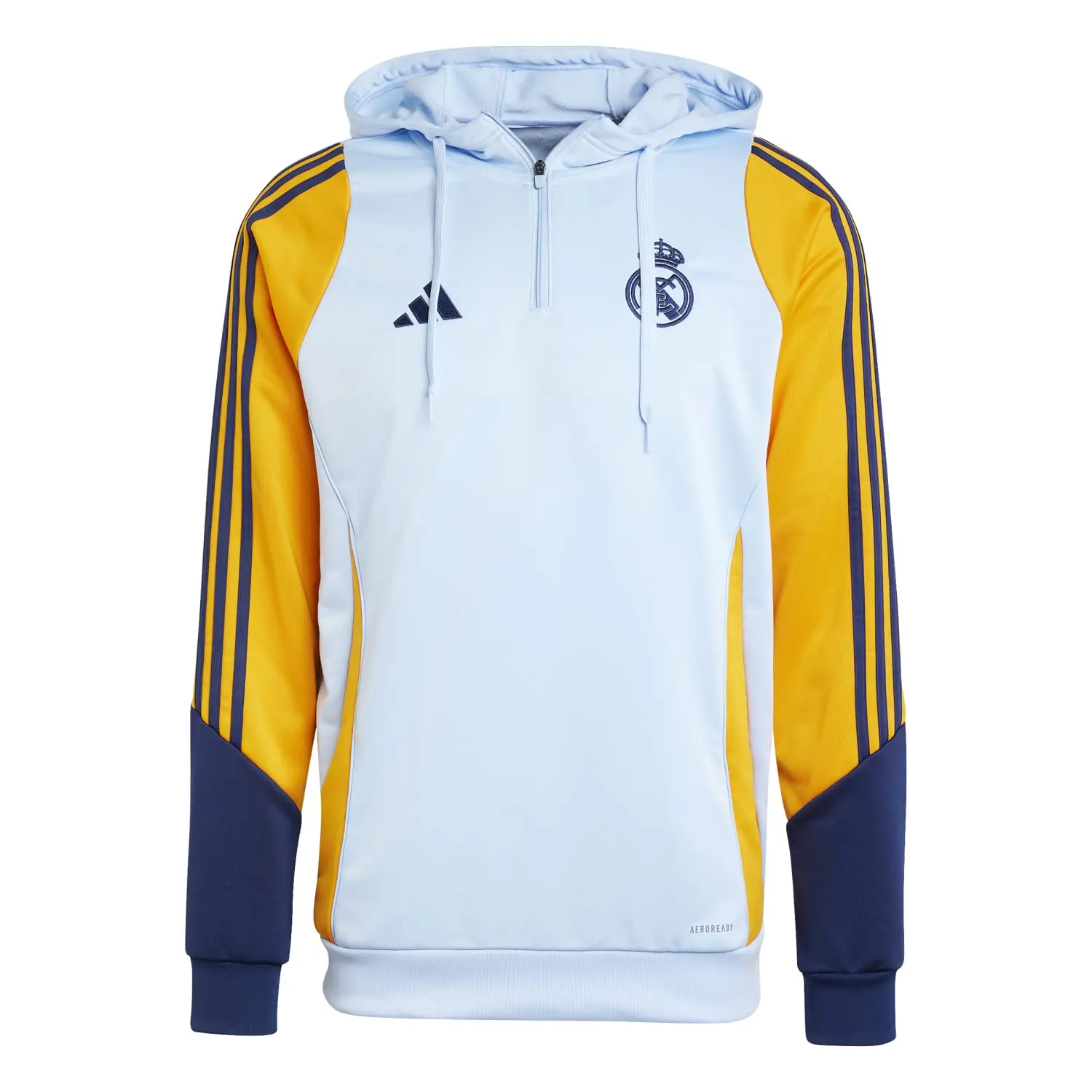 เสื้อฮู้ดรีลมาดริด Training Hoodie 24/25 สีน้ำเงินของแท้