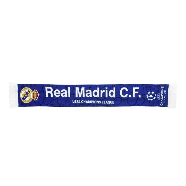ผ้าพันคอรีลมาดริด UCL Scarf Navy ของแท้