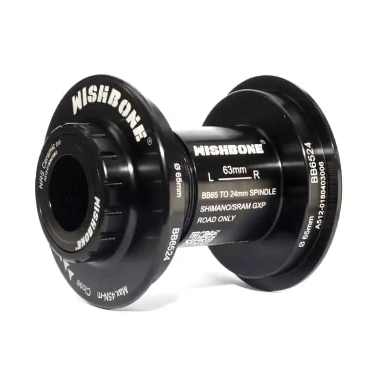 บอตตอมแบร็คเก็ต WISHBONE BB65 Ceramic | เฟรม Look Zed Only | Shimano HT2 / SRAM GXP / Campagnolo EKAR | รองรับ BB65 Shell Standard