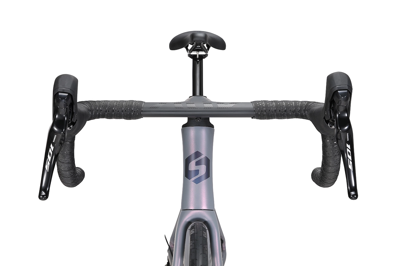 2024 New Invincible Expert Plus จักรยานเสือหมอบเฟรมคาร์บอน พร้อม Shimano 105 R7120 2x12 สปีด